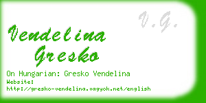 vendelina gresko business card